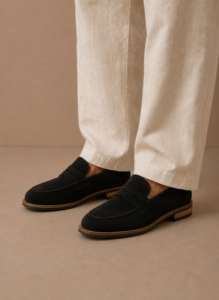 Komfrt Men's Suede Penny Loafers