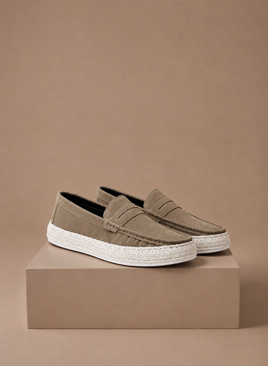 Komfrt Men's Lightweight Summer Loafers – Beige