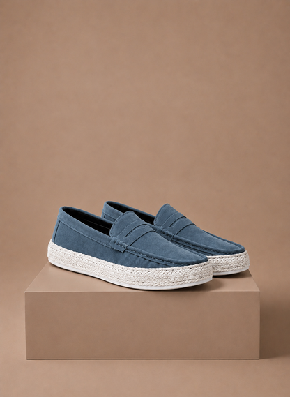 Komfrt Men's Lightweight Summer Loafers – Blue