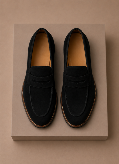 Komfrt Men's Suede Penny Loafers