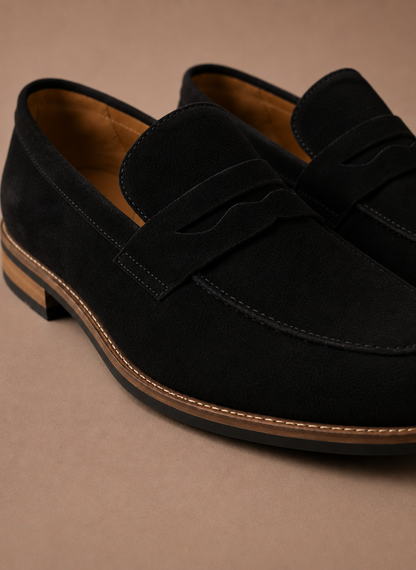 Komfrt Men's Suede Penny Loafers