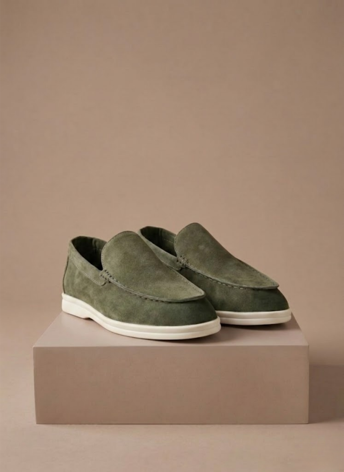 Komfrt Men's Knit Slip-On Loafers – Green