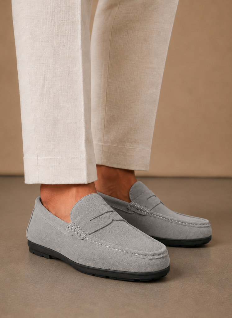 Komfrt Men's Suede Driving Loafers