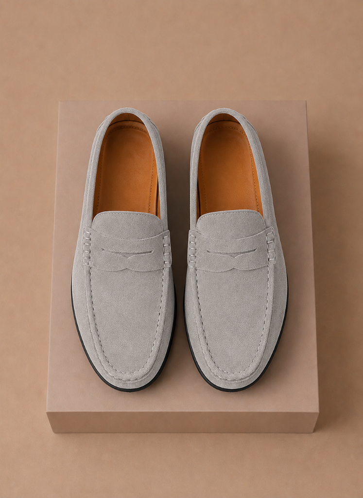 Komfrt Men's Suede Driving Loafers