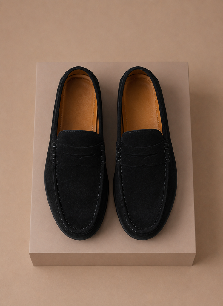 Komfrt Men's Suede Driving Loafers