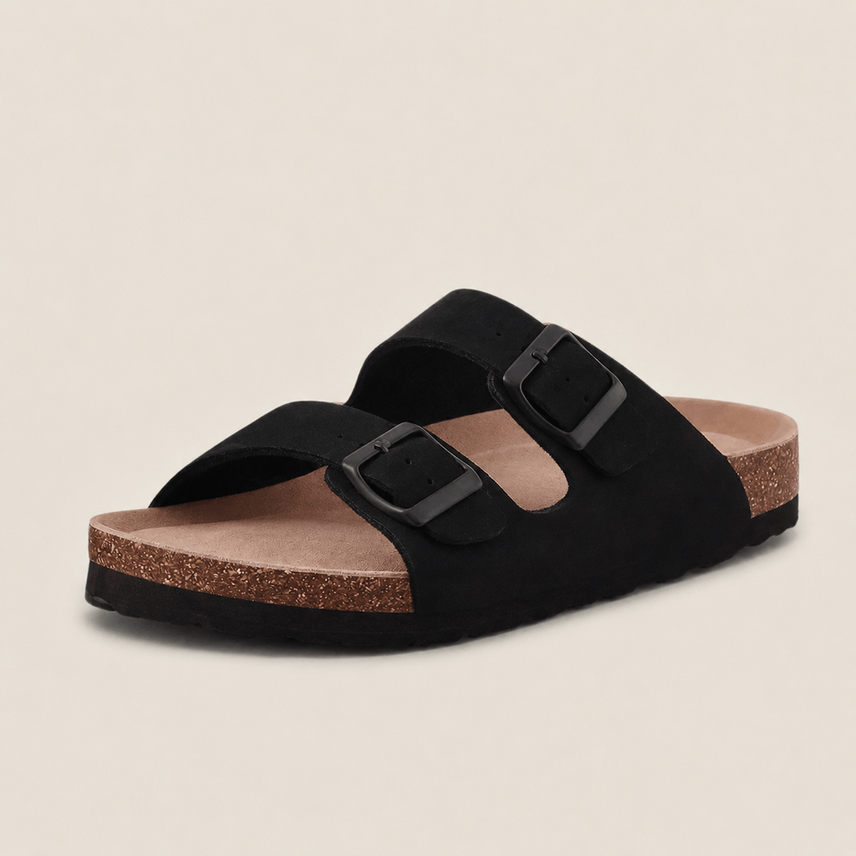 Komfrt Cork Footbed Sandals – Midnight