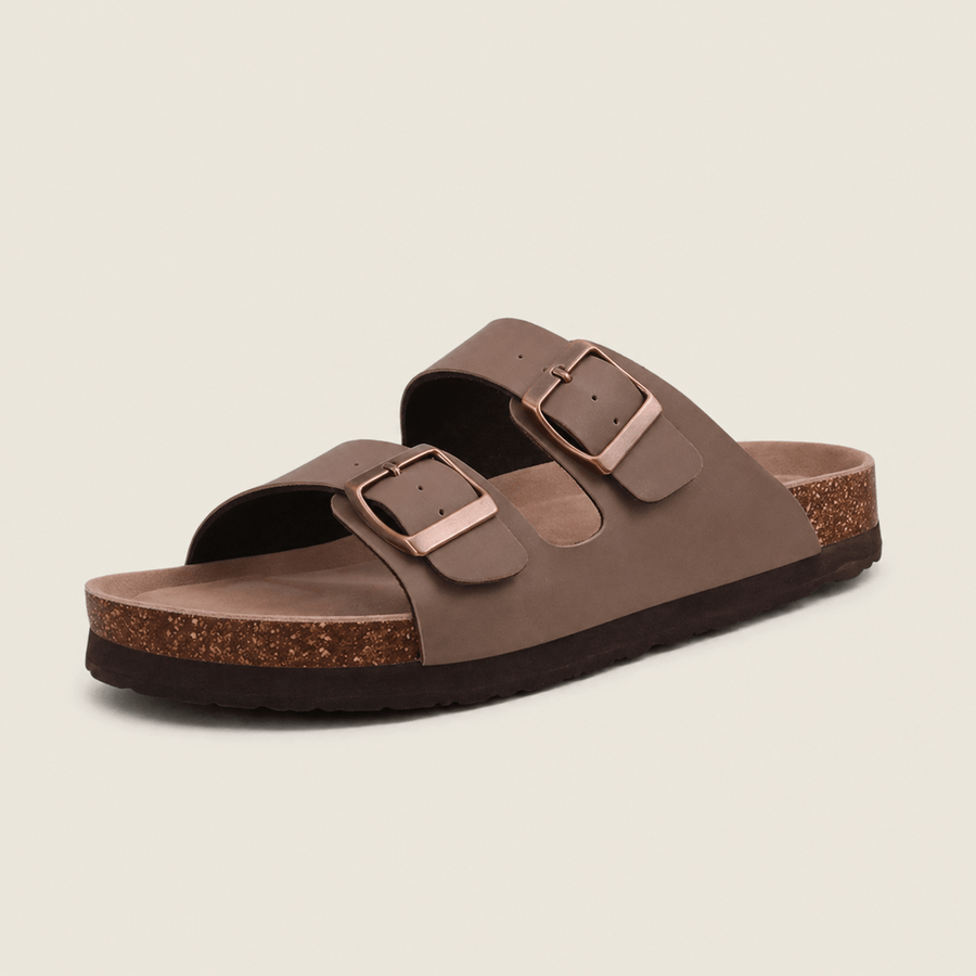Komfrt Cork Footbed Sandals – Brown