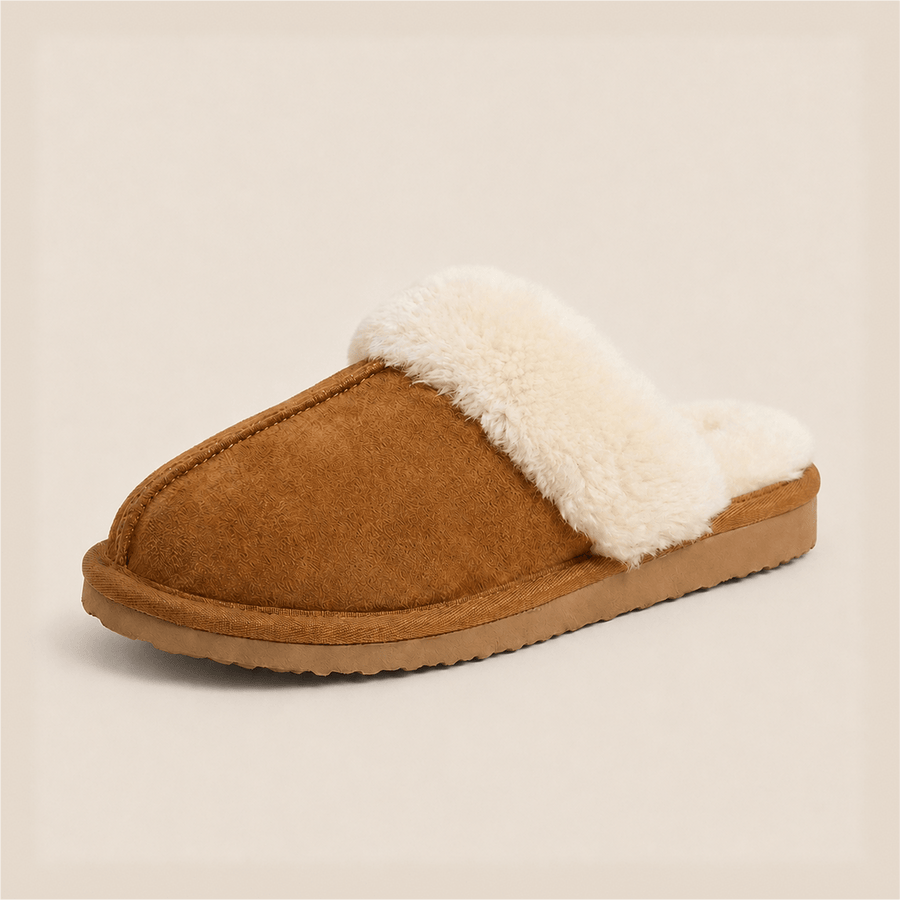 Komfrt Memory Foam Slippers – Chestnut