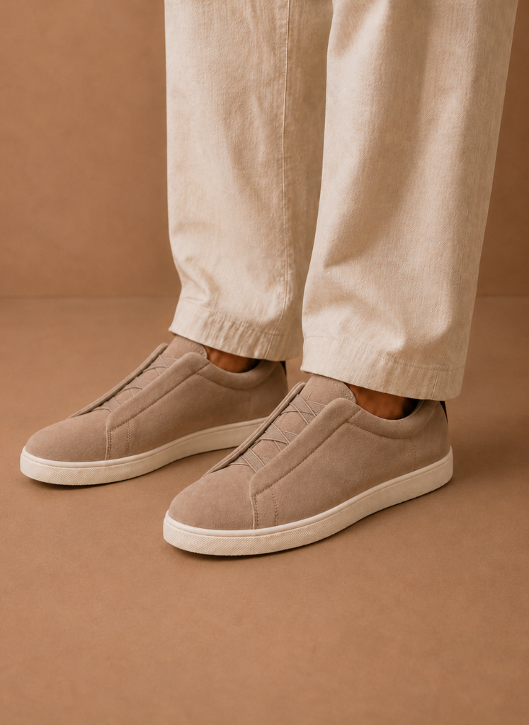 Komfrt Men's Laceless Suede Sneakers