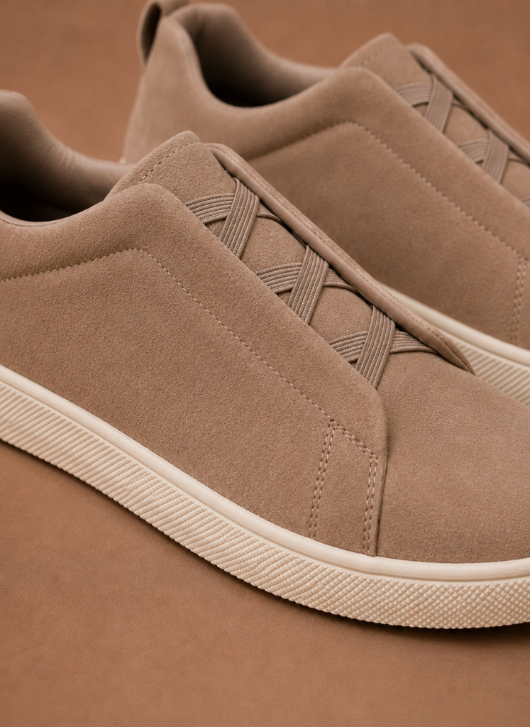 Komfrt Men's Laceless Suede Sneakers