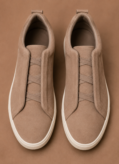 Komfrt Men's Laceless Suede Sneakers