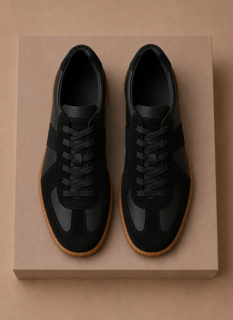 Komfrt Men's Low-Top Suede Sneakers