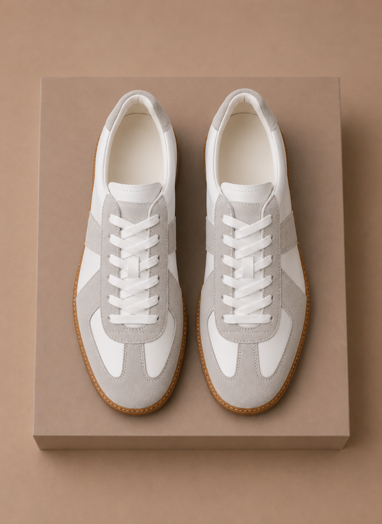 Komfrt Men's Low-Top Suede Sneakers