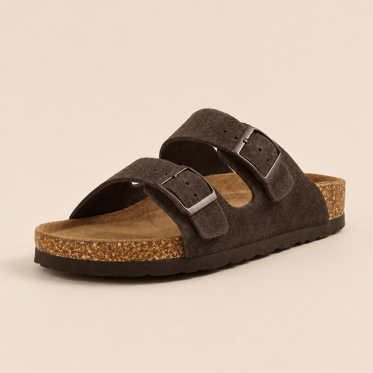 Komfrt Suede Sandals – Mocha