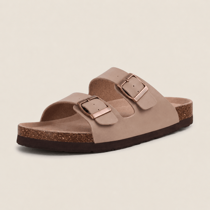 Komfrt Cork Footbed Sandals – Taupe