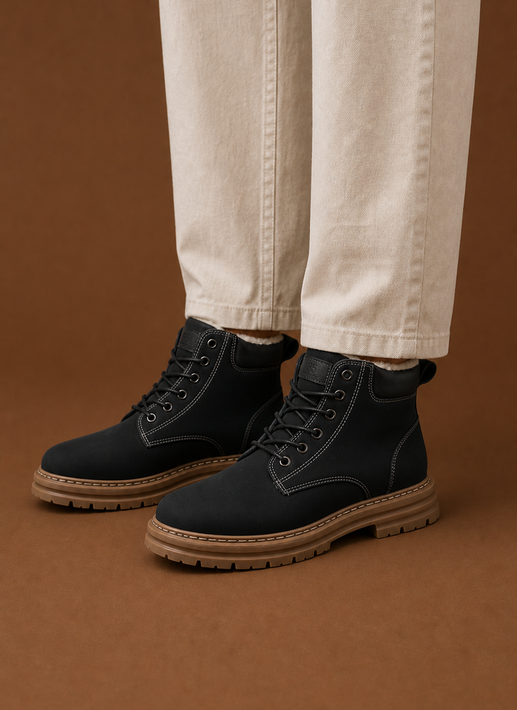 Komfrt Men's Warm-Lined Winter Boots