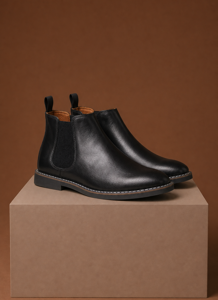 Komfrt Men's Chelsea Boots – Black