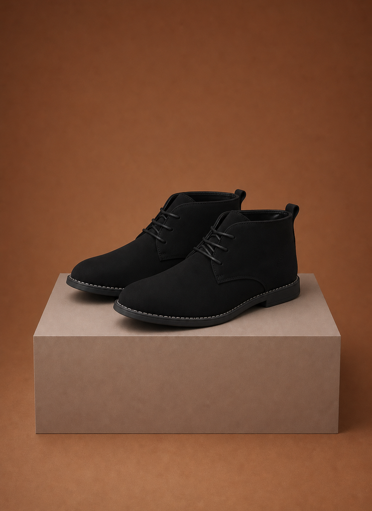 Komfrt Men's Chukka Boots – Black