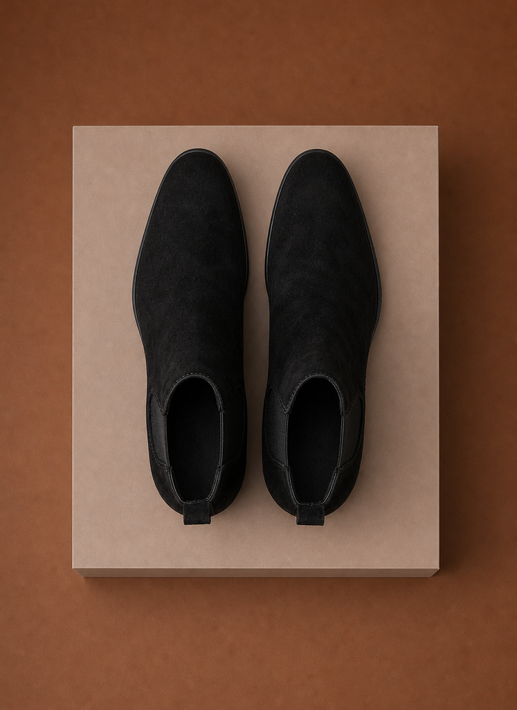 Komfrt Men's Suede Chelsea Boots