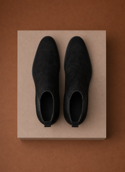 Komfrt Men's Suede Chelsea Boots