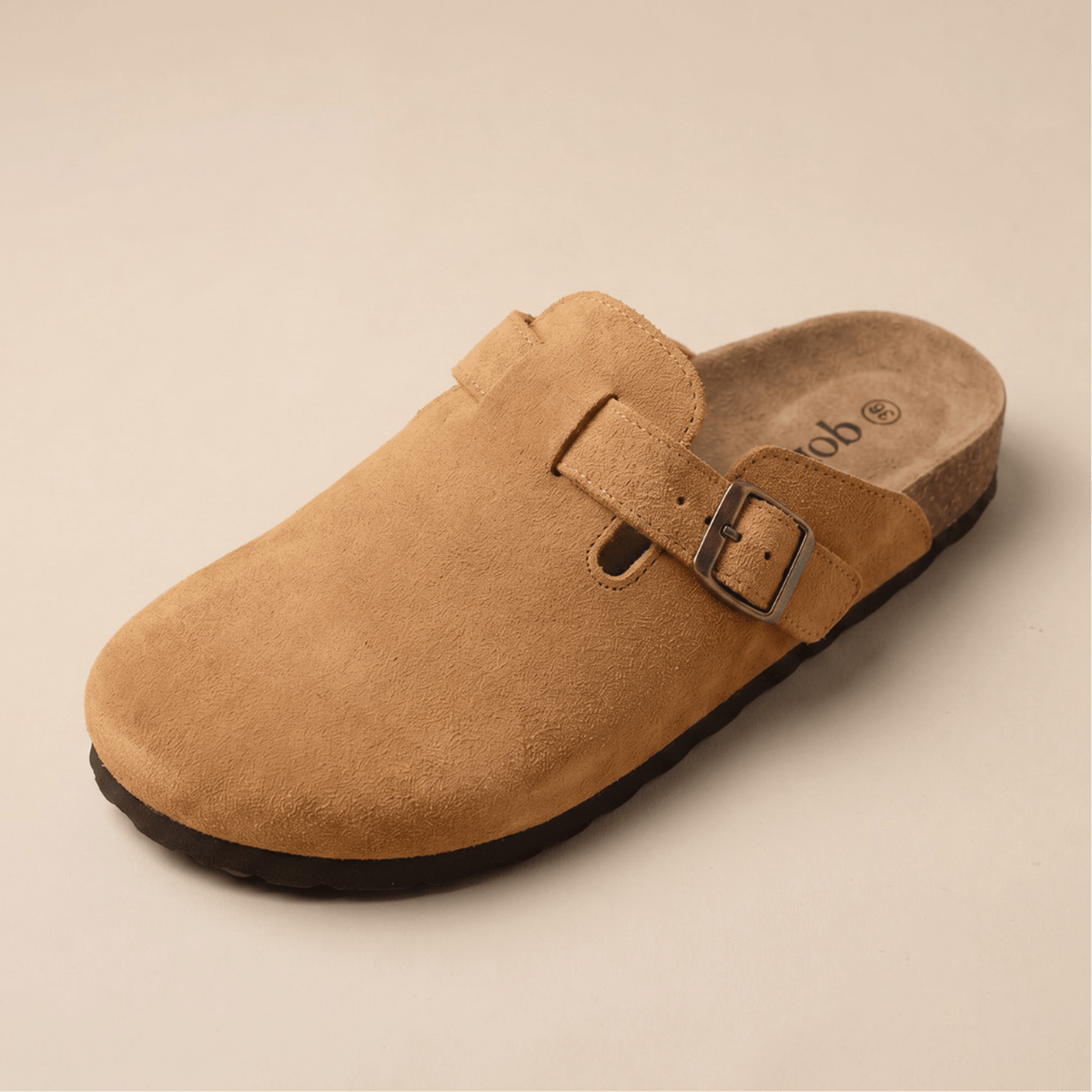 Komfrt Suede Clogs – Brown