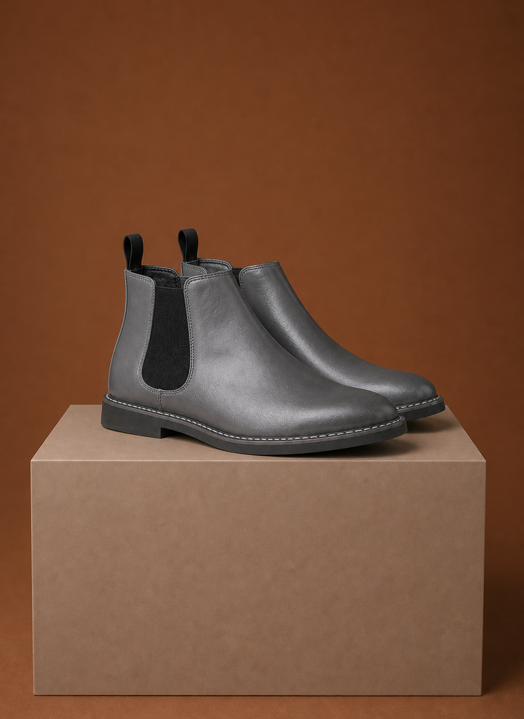 Komfrt Men's Chelsea Boots – Grey