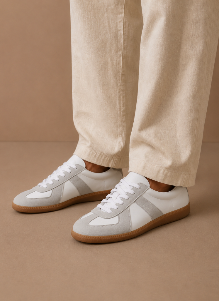 Komfrt Men's Low-Top Suede Sneakers