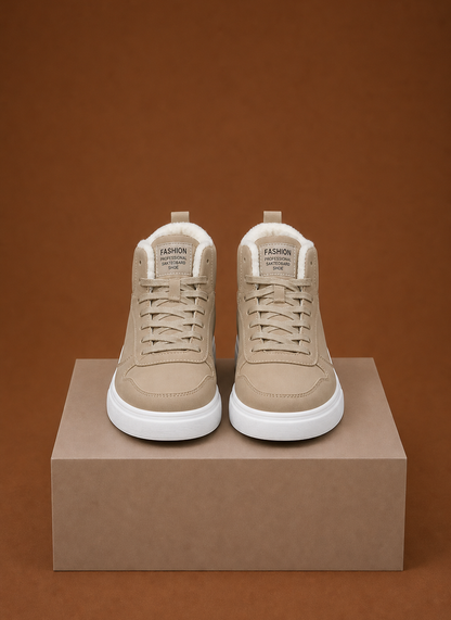 Komfrt Men's Fleece-Lined High-Top Sneakers