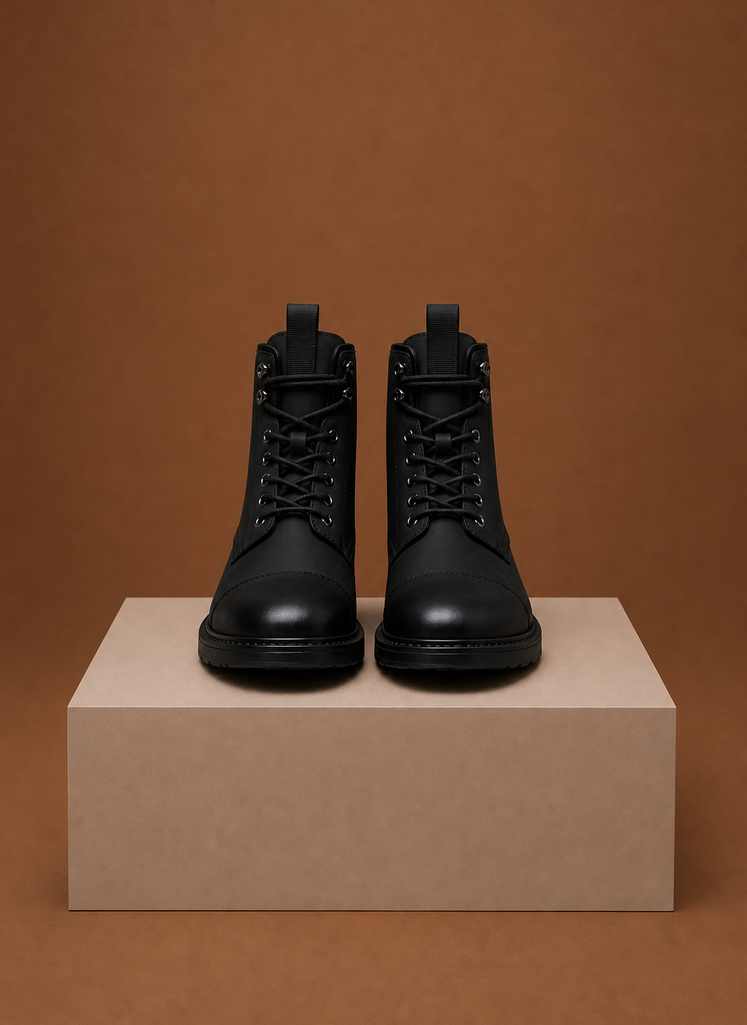 Komfrt Men's Lace-Up Combat Boots