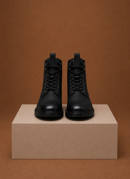 Komfrt Men's Lace-Up Combat Boots