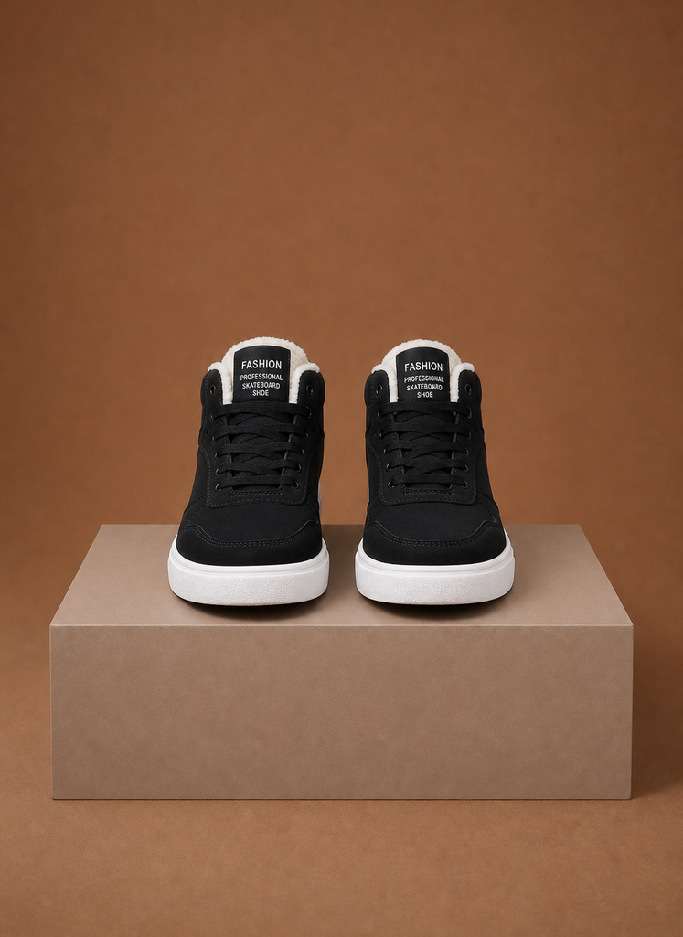 Komfrt Men's Fleece-Lined High-Top Sneakers