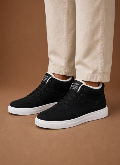 Komfrt Men's Fleece-Lined High-Top Sneakers