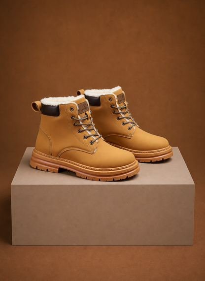 Komfrt Men's Warm-Lined Winter Boots – Khaki