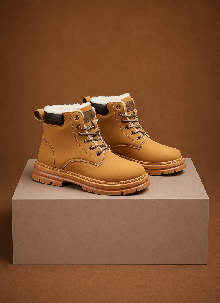 Komfrt Men's Warm-Lined Winter Boots