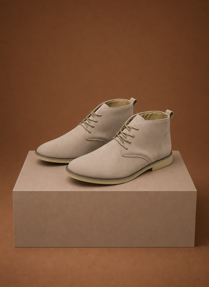Komfrt Men's Chukka Boots – White