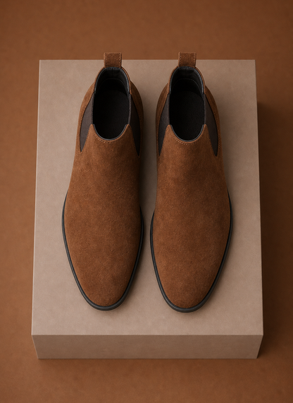 Komfrt Men's Suede Chelsea Boots