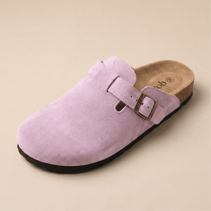Komfrt Suede Clogs – Pink